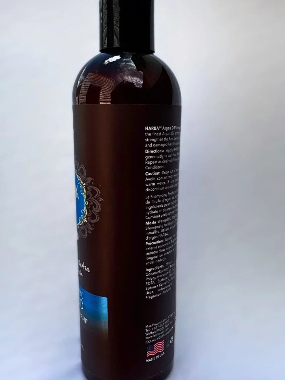 Argan Oil Shampoo From Morocco, Strengthens & Hydrates Hair | 12 fl oz 355 mL